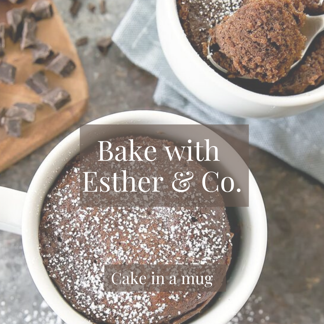 SUPER EASY CAKE IN A MUG RECIPE-ESTHER & CO.