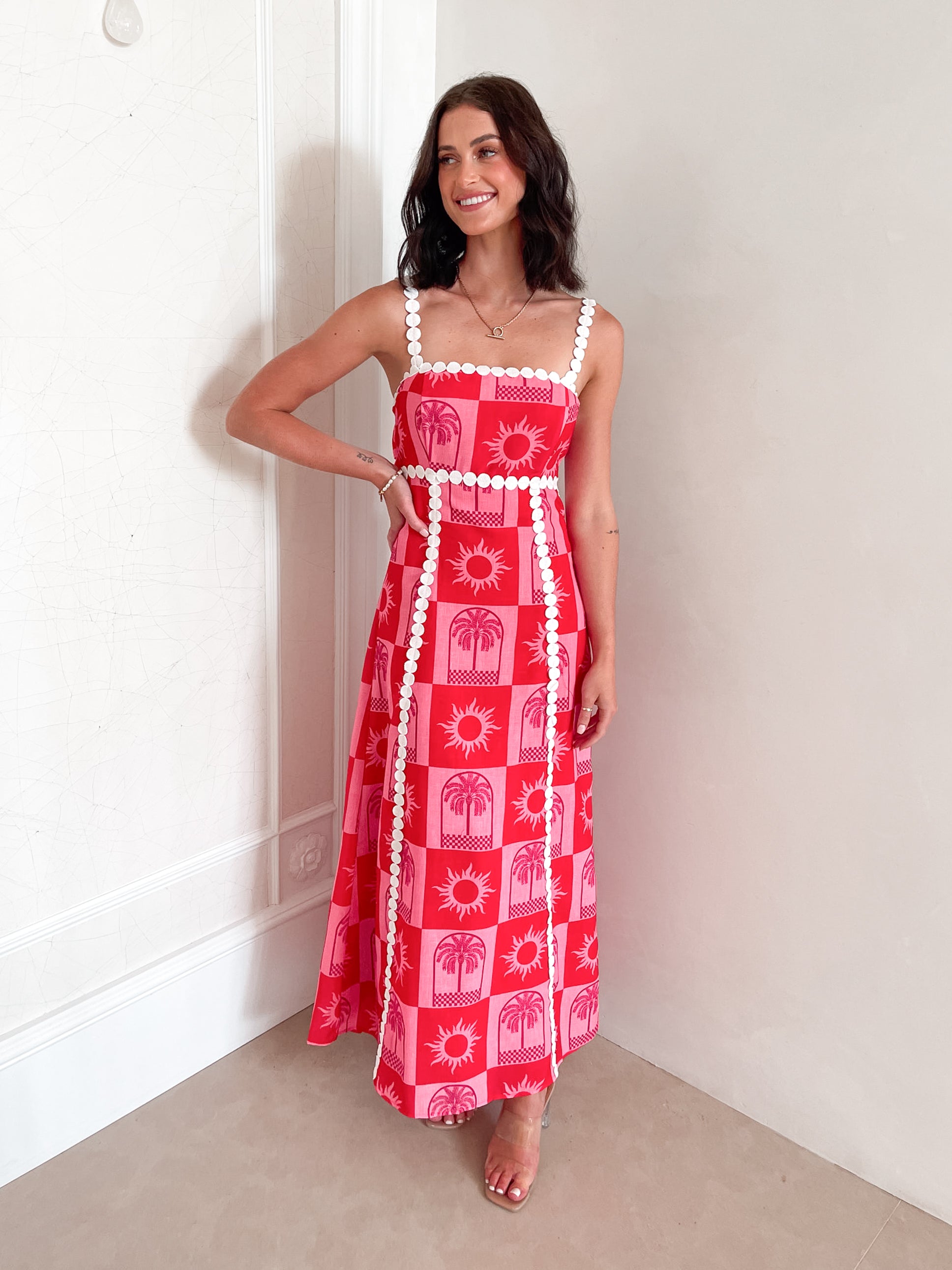 Shop Red Dresses Online Afterpay Available ESTHER CO